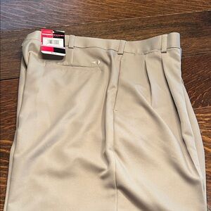 Grand Slam Men's Tan Flat Front Shorts
